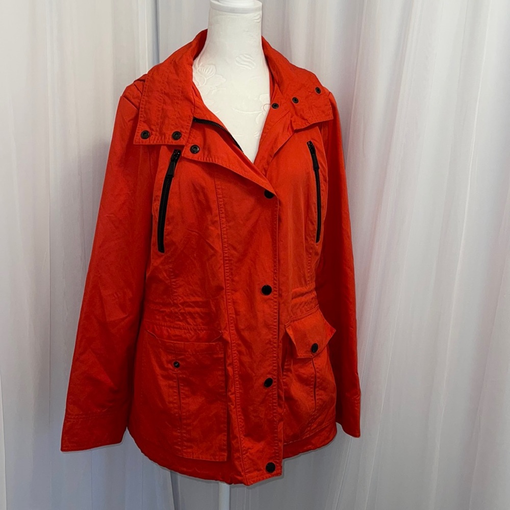 Michael Kors Bright Red Utility Jacket